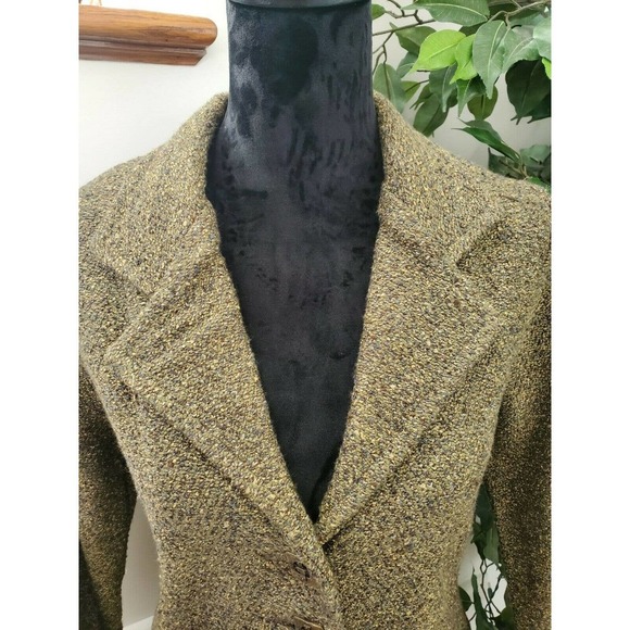Vintage Beluva Brown LongSleeve Three Buttons Single Breasted Notch Lapel Blazer - Picture 3 of 12